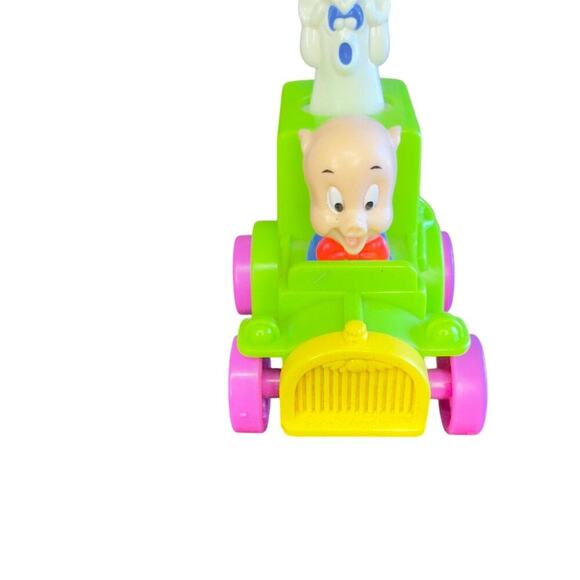 Vintage 1993 WARNER BROS Porkys Pig Ghost Catchers Toy Car Looney Tunes - Picture 6 of 6